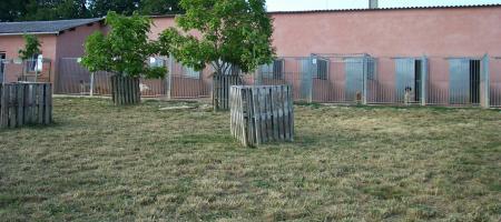 Le parc et l'exterieur des box.